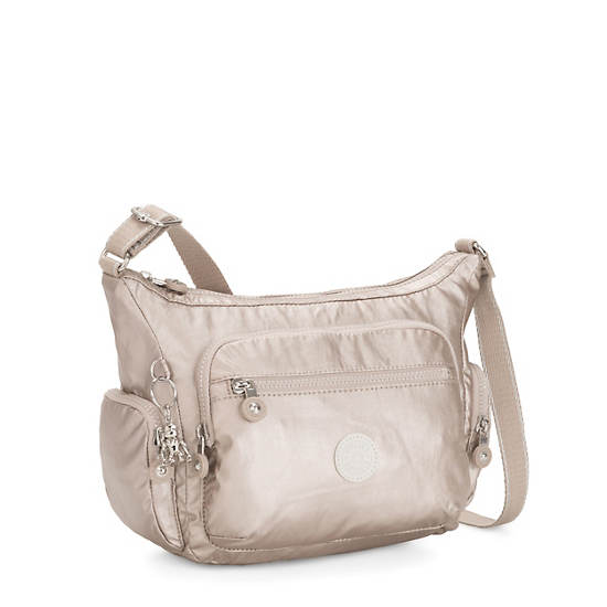 Kipling Gabbie Small Metallic Crossbodytassen Zilver | België 2072YX